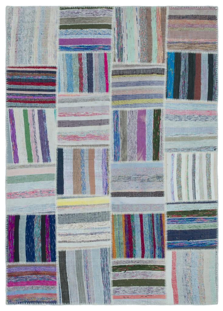 Apex Kilim Patchwork Unique Striped 25492 160 x 224 cm