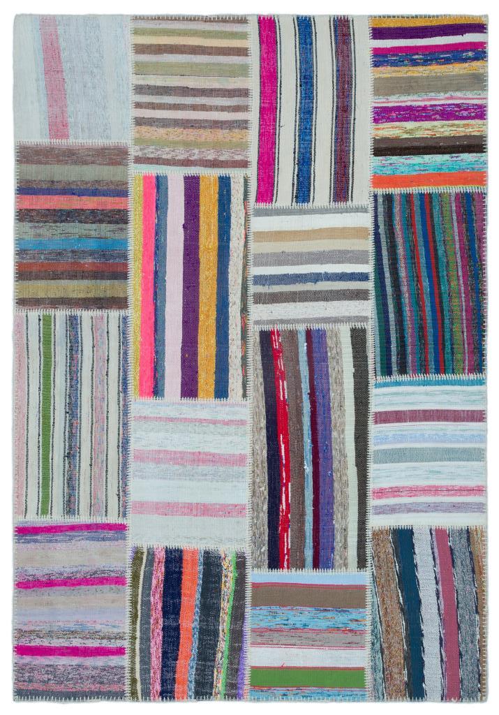 Apex Kilim Patchwork Unique Striped 25493 160 x 230 cm