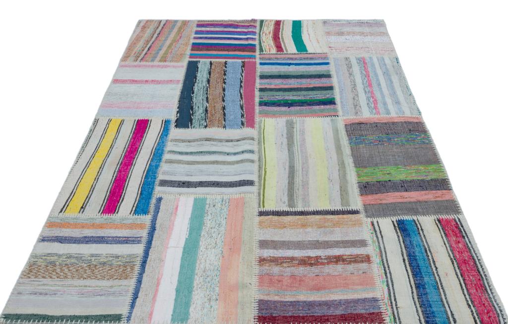 Apex Kilim Patchwork Unique Striped 25499 160 x 225 cm