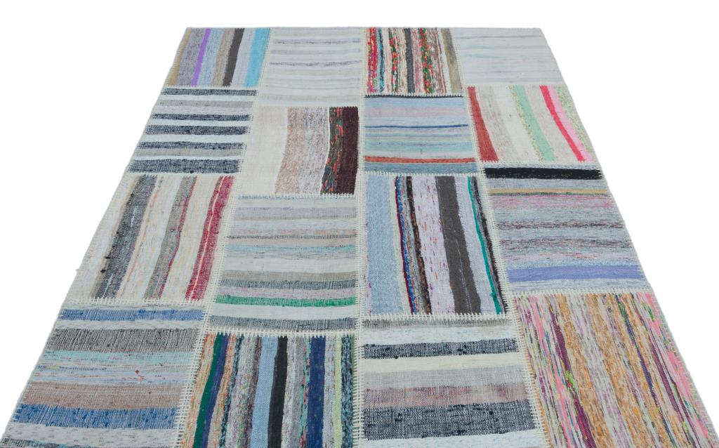 Apex Kilim Patchwork Unique Striped 25505 160 x 225 cm