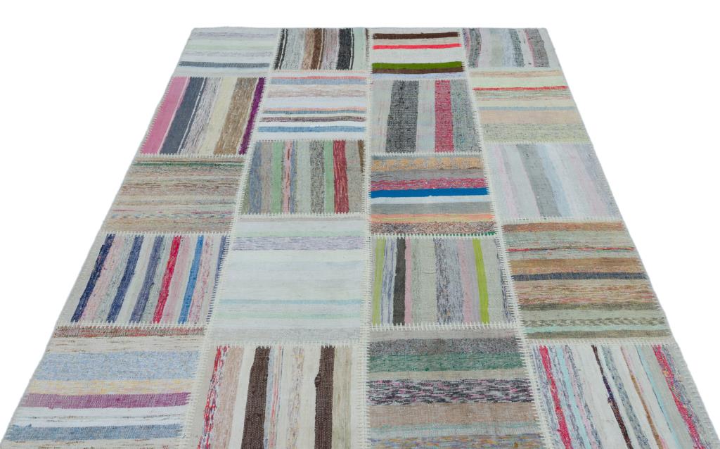 Apex Kilim Patchwork Unique Striped 25508 160 x 222 cm