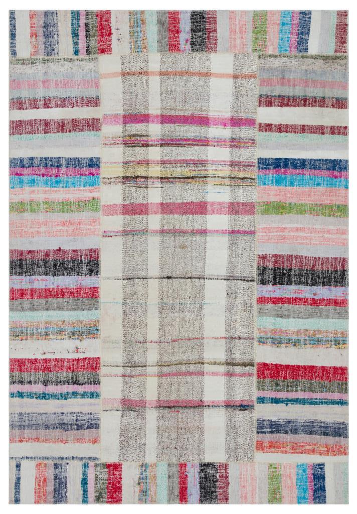 Apex Kilim Patchwork Unique Striped 32254 161 x 232 cm