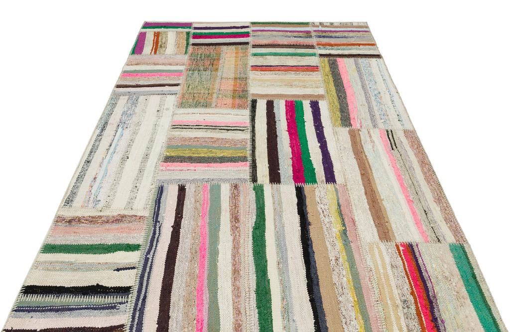 Apex Kilim Patchwork Unique Striped 36188 161 x 228 cm
