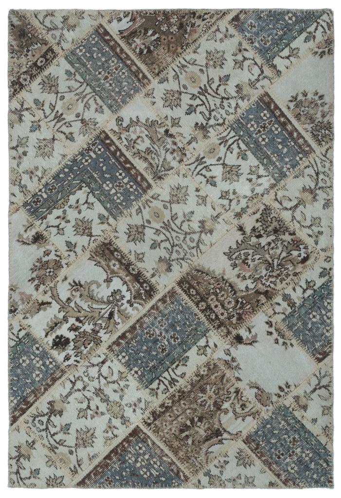 Apex Patchwork Halı Bej 22355 120 x 180 cm