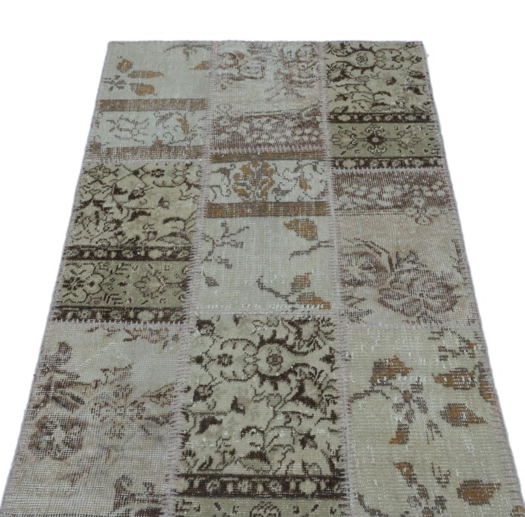 Apex Patchwork Halı Bej 24647 80 x 150 cm