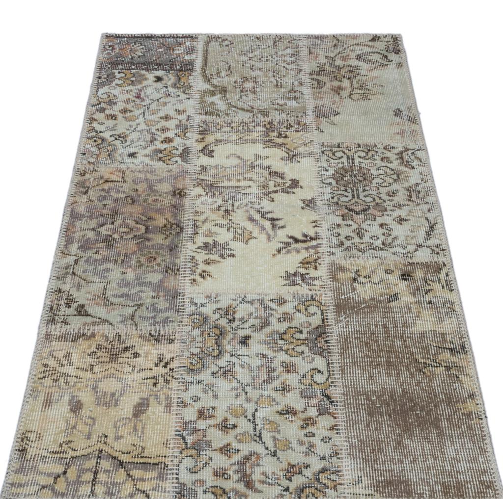 Apex Patchwork Halı Bej 25887 80 x 150 cm