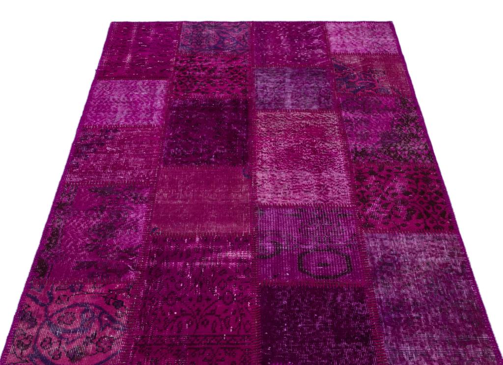 Apex Patchwork Halı Fuşya 26609 120 x 180 cm