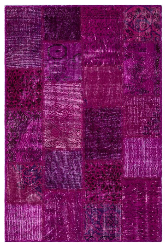 Apex Patchwork Halı Fuşya 26609 120 x 180 cm
