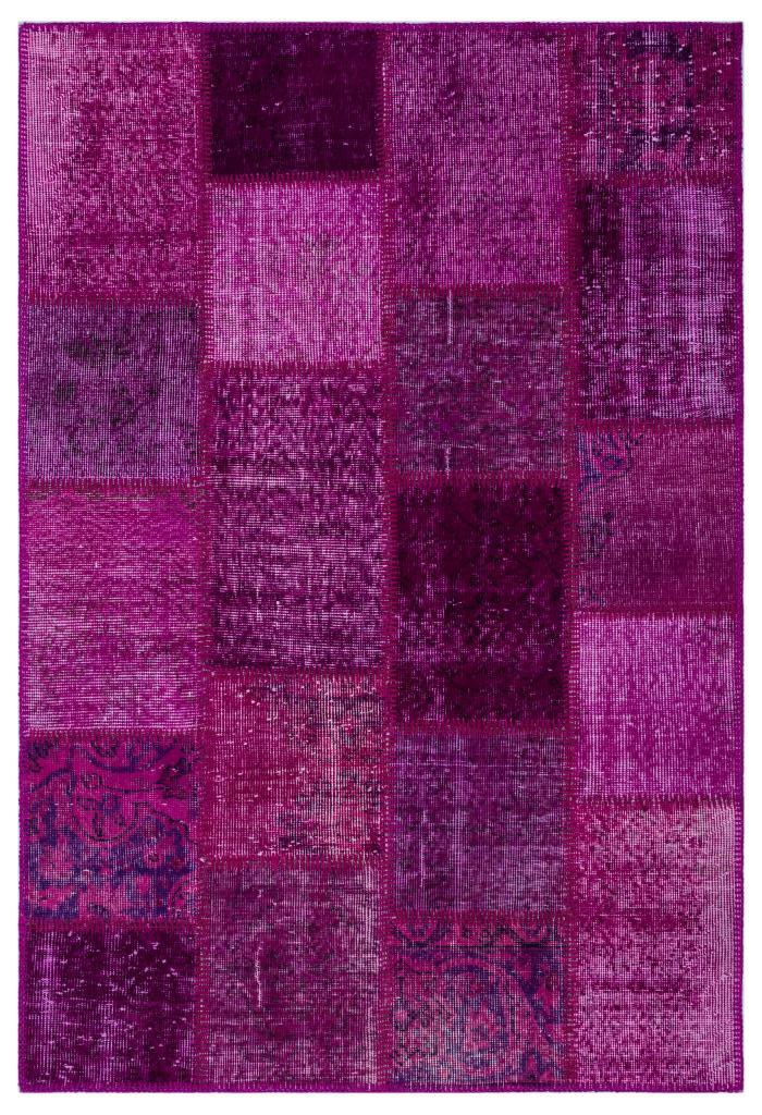 Apex Patchwork Halı Fuşya 26677 120 x 180 cm