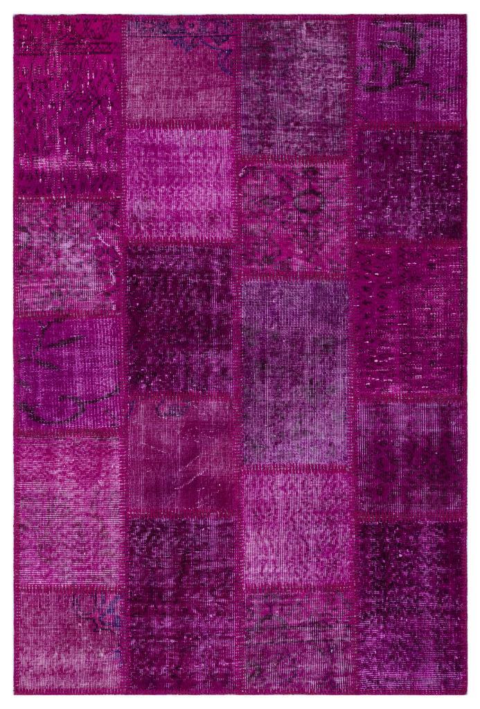 Apex Patchwork Halı Fuşya 26710 120 x 180 cm