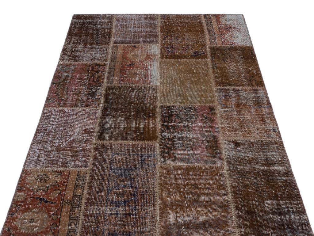 Apex Patchwork Halı Kahve 25096 120 x 180 cm