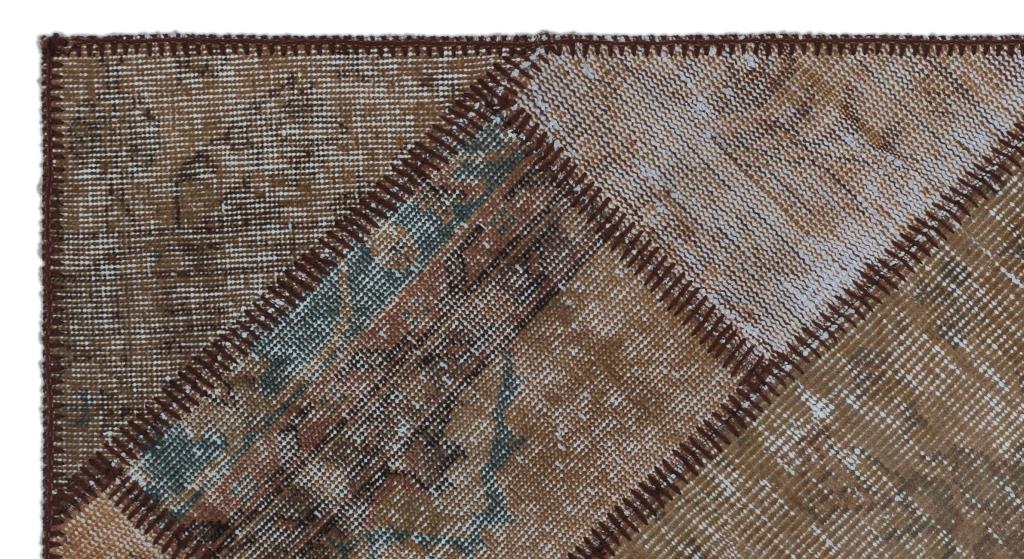 Apex Patchwork Halı Kahve 25880 80 x 150 cm