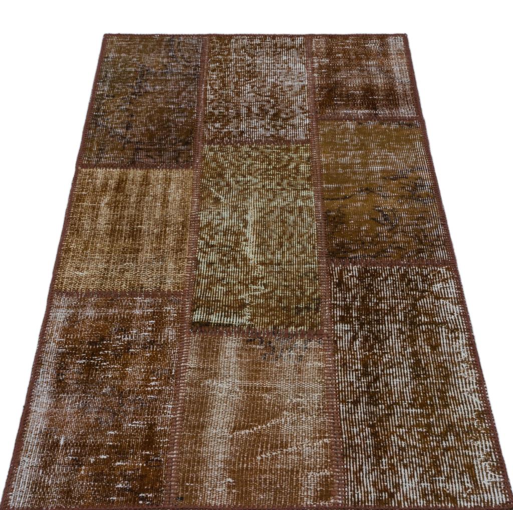 Apex Patchwork Halı Kahve 26223 80 x 150 cm