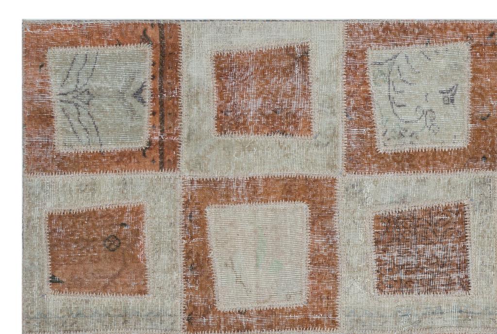 Apex Patchwork Halı Kahve 26409 160 x 240 cm