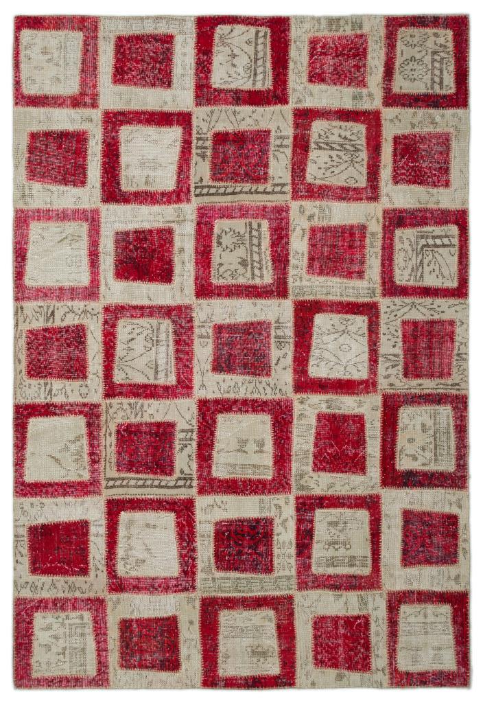 Apex Patchwork Halı Kırmızı 21041 190 x 280 cm