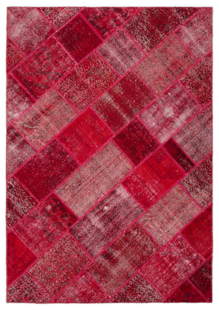 Apex Patchwork Halı Kırmızı 21191 161 x 233 cm