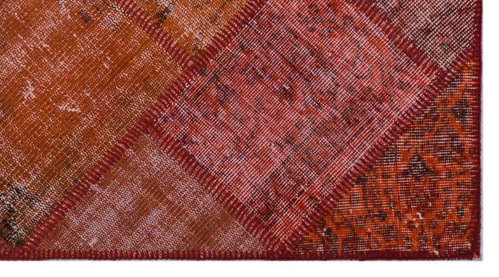 Apex Patchwork Halı Kırmızı 25909 80 x 150 cm
