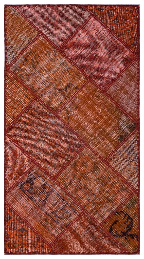 Apex Patchwork Halı Kırmızı 25909 80 x 150 cm