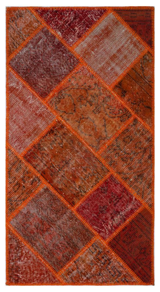 Apex Patchwork Halı Kırmızı 25980 80 x 150 cm