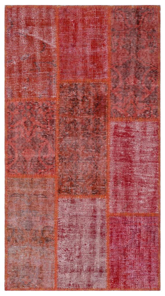 Apex Patchwork Halı Kırmızı 26047 80 x 150 cm
