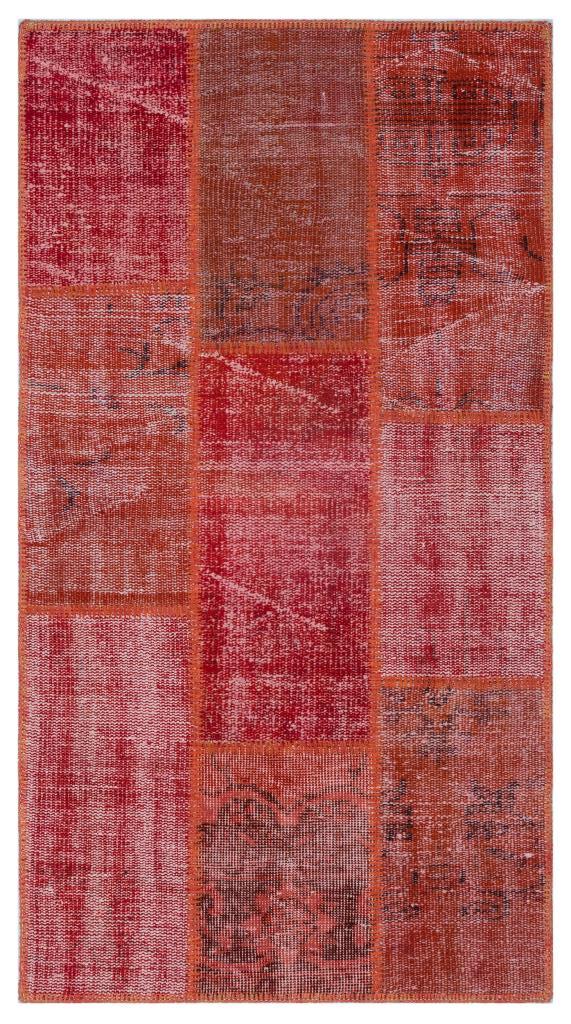 Apex Patchwork Halı Kırmızı 26080 80 x 150 cm
