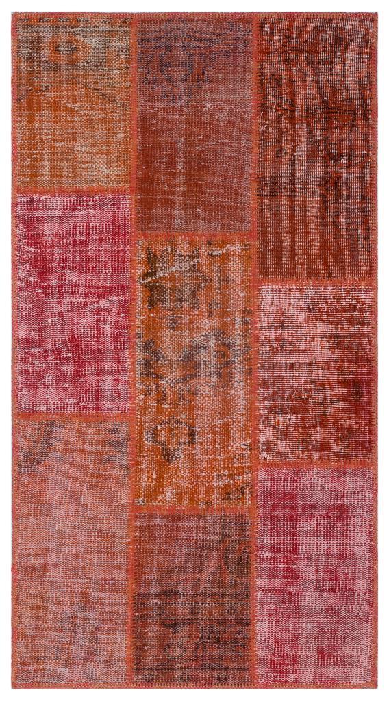 Apex Patchwork Halı Kırmızı 26183 80 x 150 cm