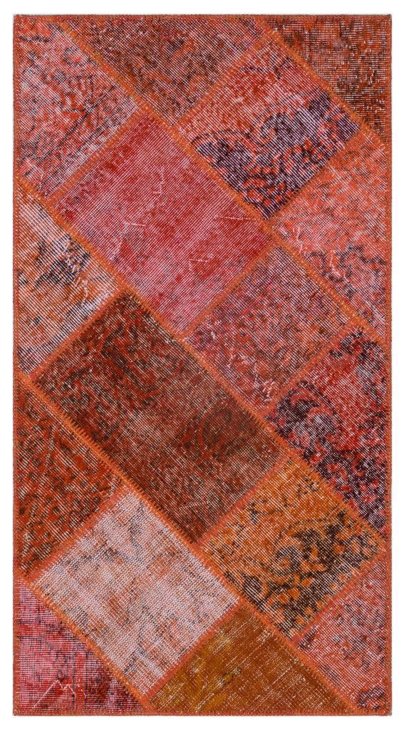 Apex Patchwork Halı Kırmızı 26184 80 x 150 cm