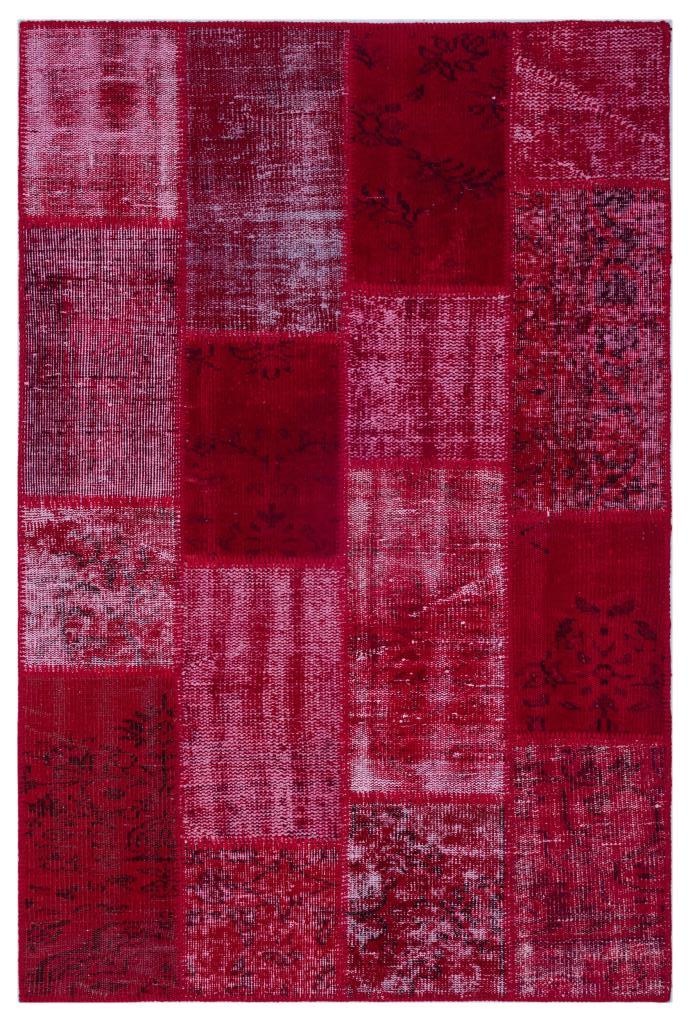 Apex Patchwork Halı Kırmızı 26276 120 x 180 cm