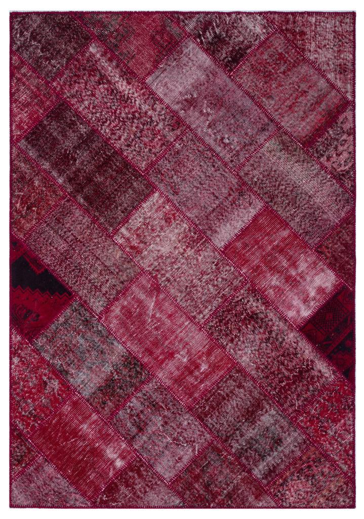 Apex Patchwork Halı Kırmızı 26317 160 x 230 cm