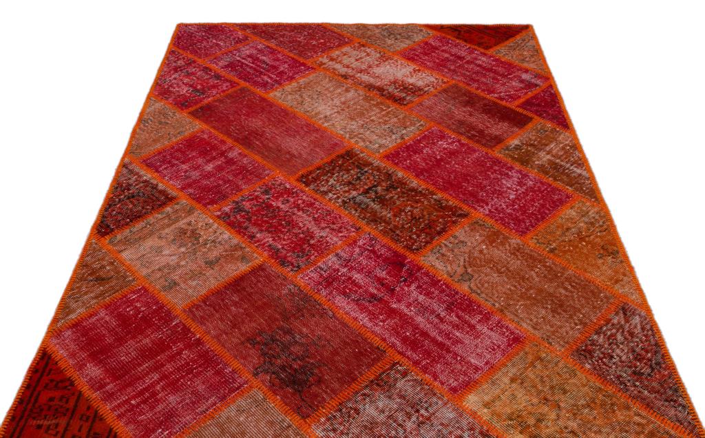 Apex Patchwork Halı Kırmızı 26350 160 x 230 cm