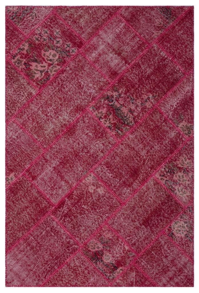 Apex Patchwork Halı Kırmızı 26684 120 x 180 cm