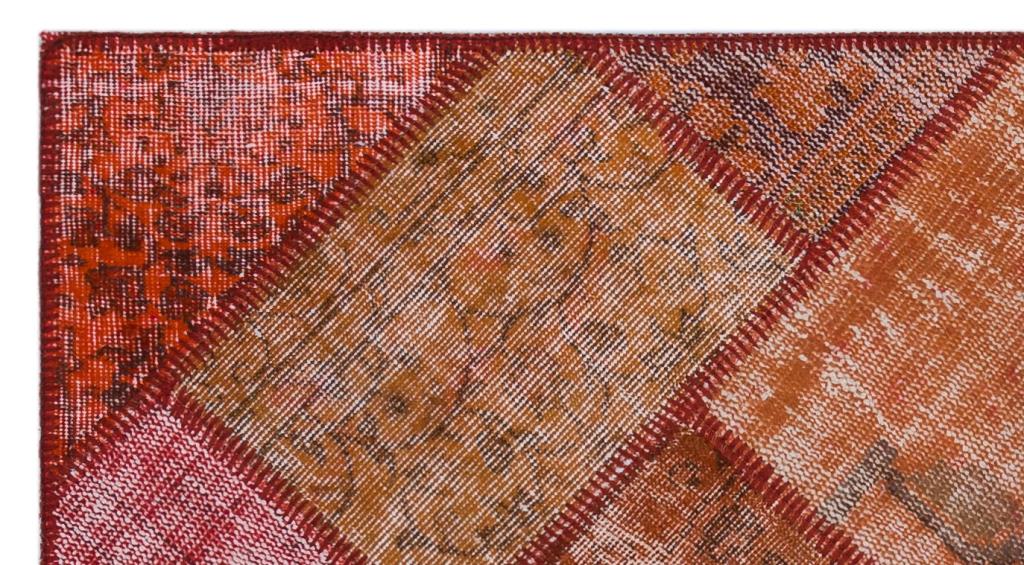 Apex Patchwork Halı Kırmızı 26734 82 x 151 cm