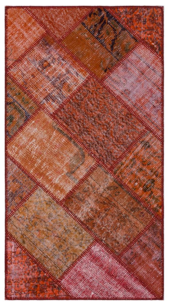 Apex Patchwork Halı Kırmızı 26734 82 x 151 cm