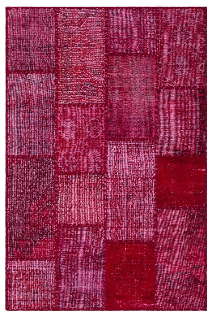 Apex Patchwork Halı Kırmızı 26830 120 x 180 cm