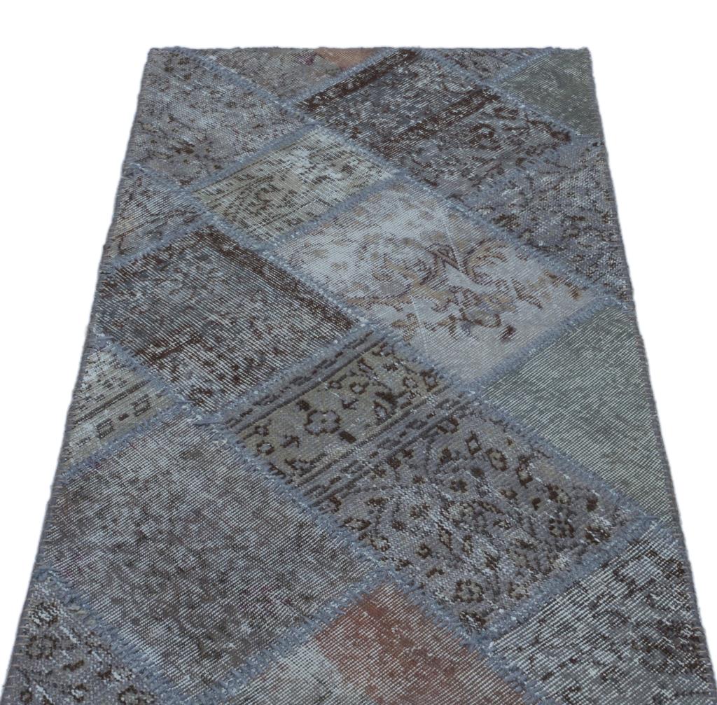 Apex Patchwork Halı Mavi 24737 80 x 150 cm