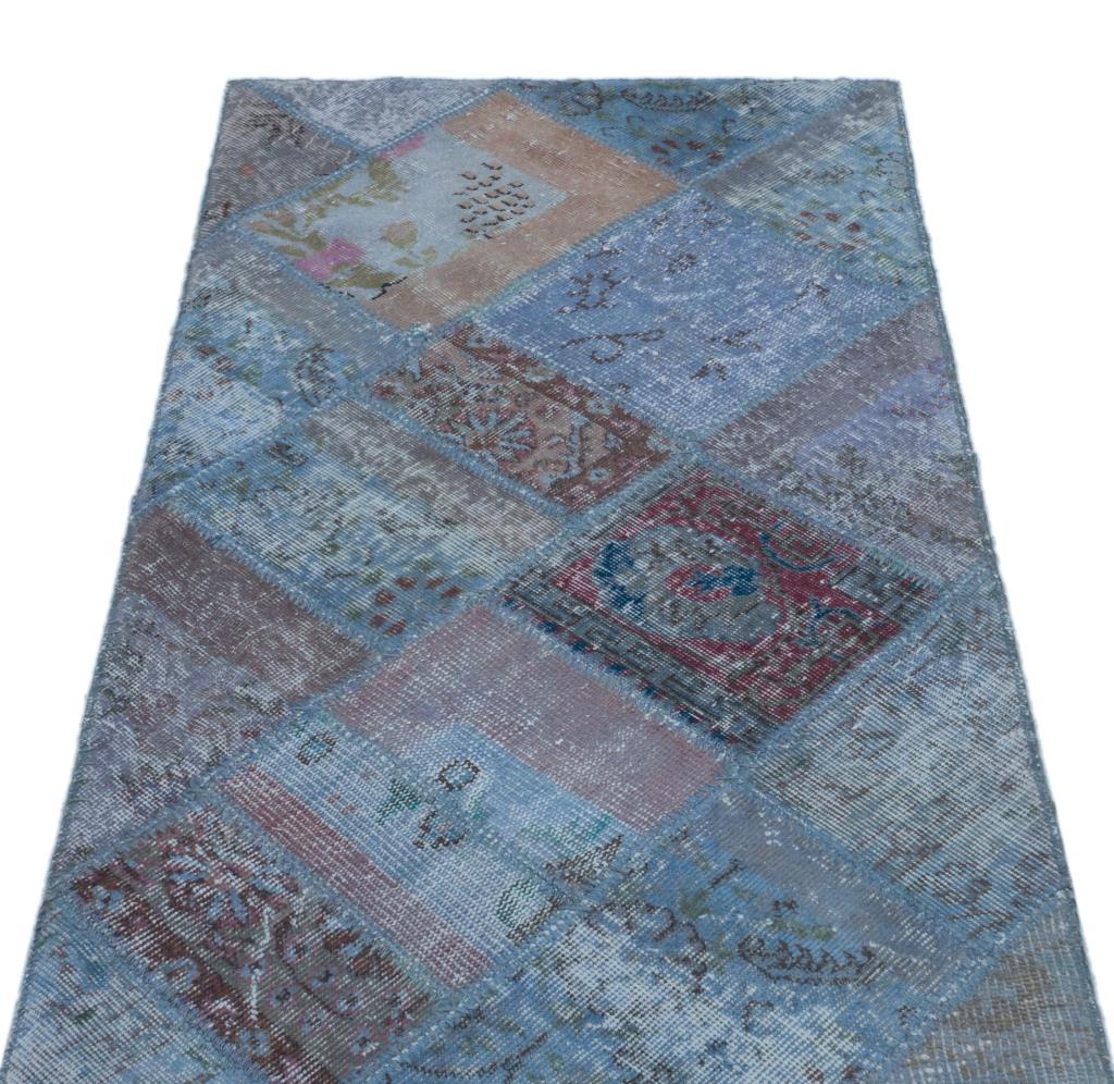 Apex Patchwork Halı Mavi 24752 80 x 150 cm