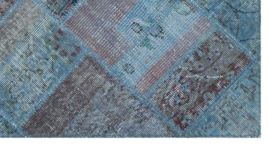 Apex Patchwork Halı Mavi 24752 80 x 150 cm