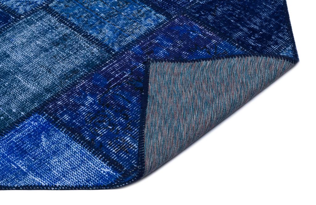 Apex Patchwork Halı Mavi 26004 80 x 150 cm