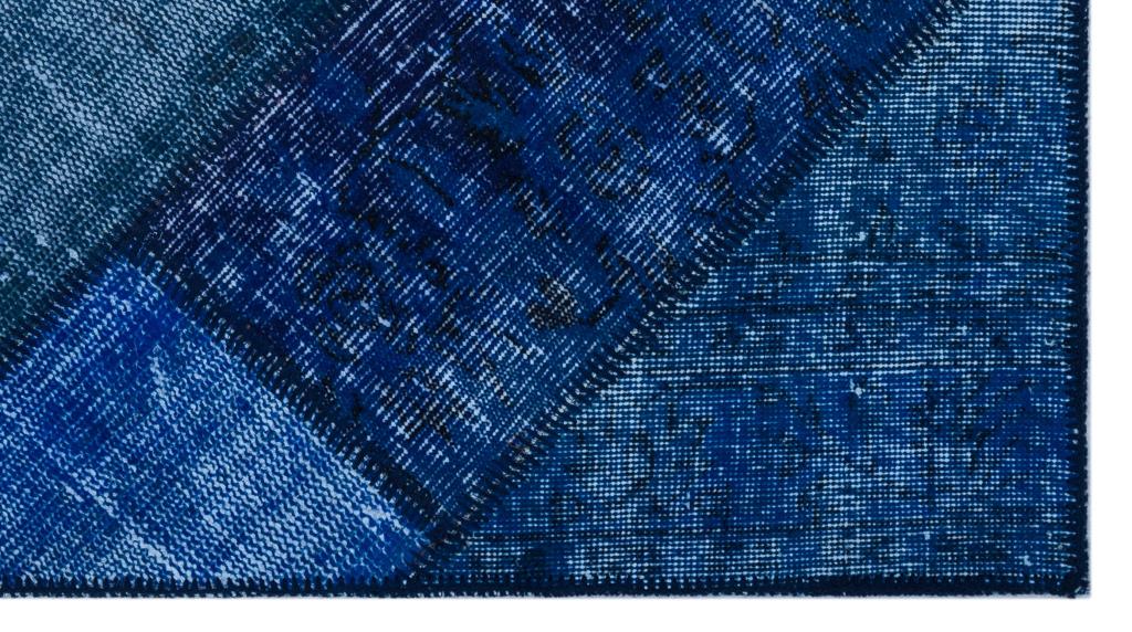 Apex Patchwork Halı Mavi 26004 80 x 150 cm