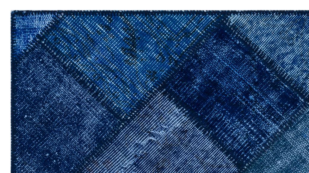 Apex Patchwork Halı Mavi 26004 80 x 150 cm