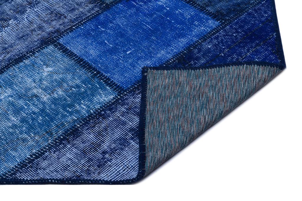 Apex Patchwork Halı Mavi 26048 80 x 150 cm