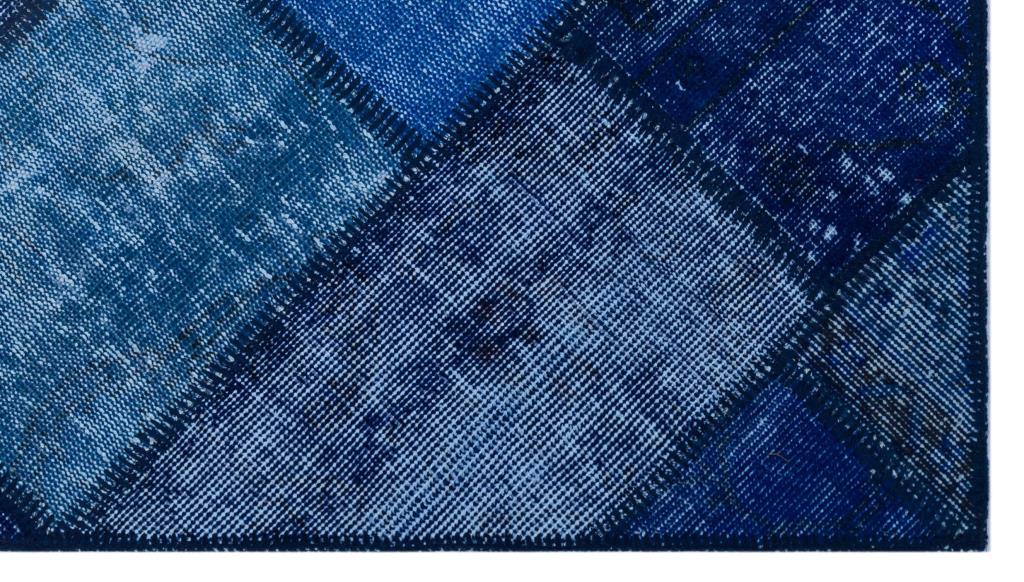 Apex Patchwork Halı Mavi 26048 80 x 150 cm