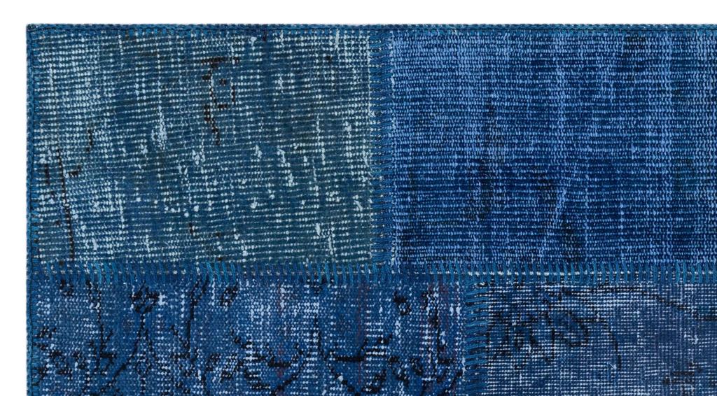 Apex Patchwork Halı Mavi 26062 80 x 150 cm