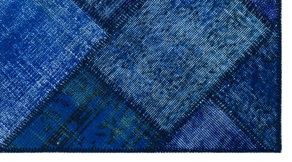 Apex Patchwork Halı Mavi 26081 80 x 150 cm