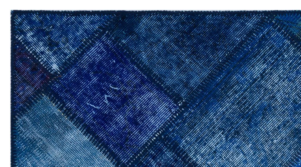 Apex Patchwork Halı Mavi 26081 80 x 150 cm