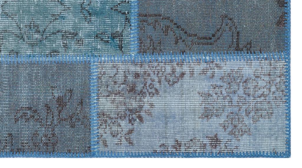 Apex Patchwork Halı Mavi 26221 80 x 150 cm