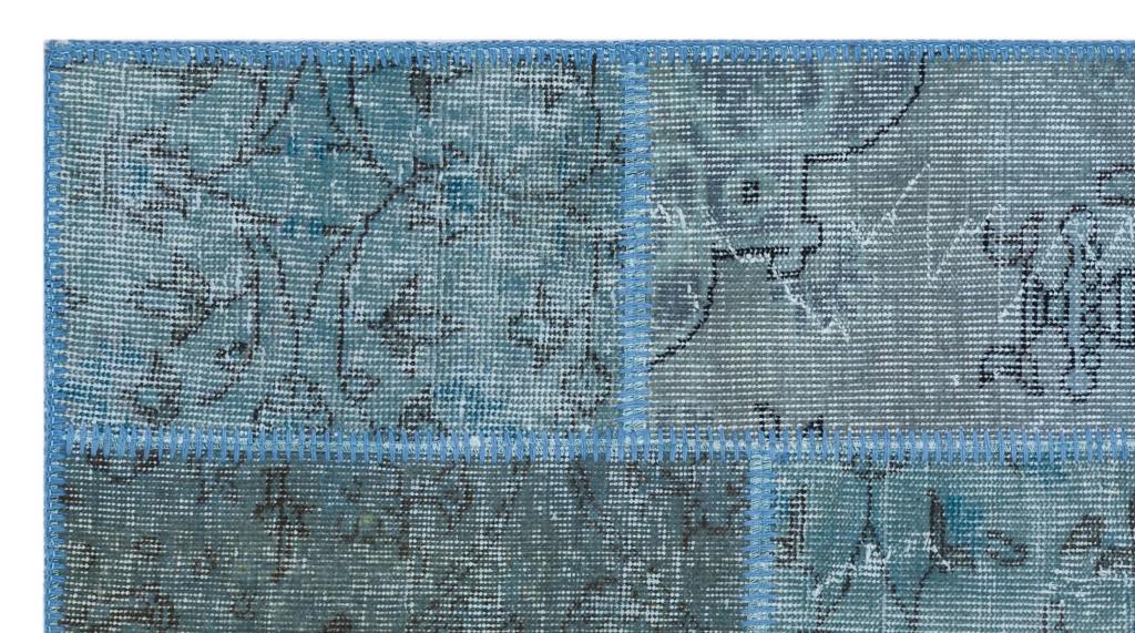 Apex Patchwork Halı Mavi 26221 80 x 150 cm