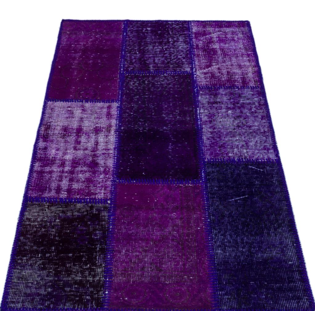 Apex Patchwork Halı Mor 25948 80 x 150 cm