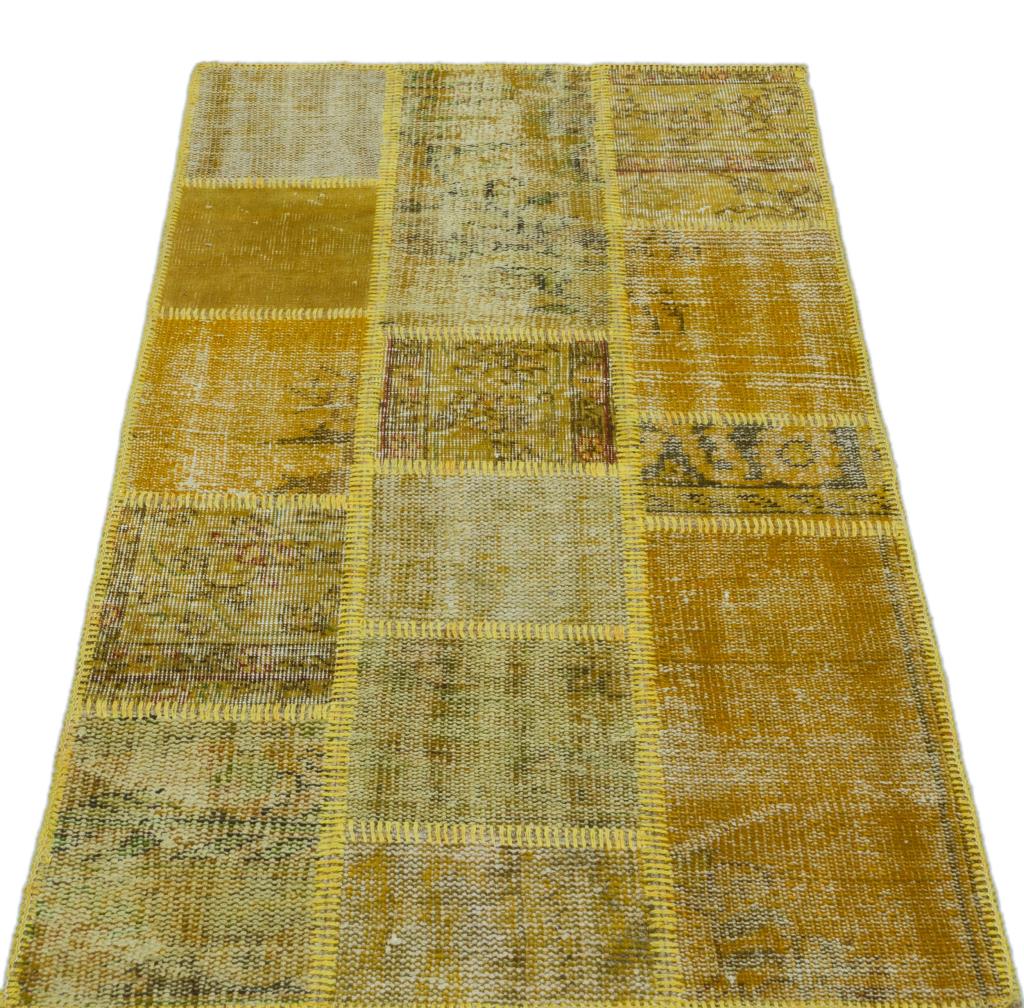 Apex Patchwork Halı Sarı 25884 80 x 150 cm
