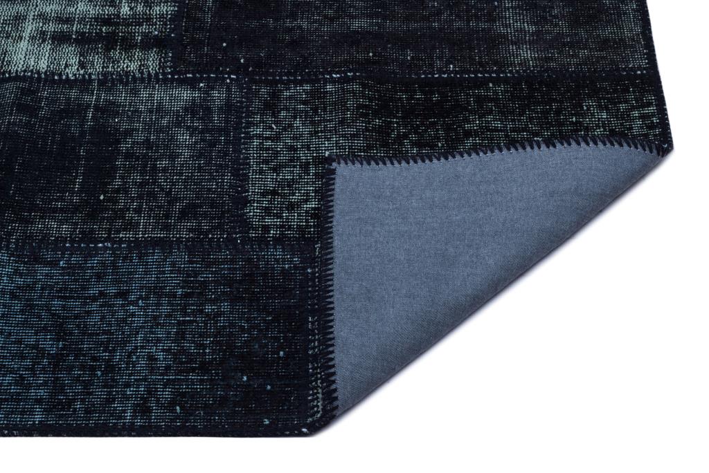 Apex Patchwork Halı Siyah 25885 80 x 150 cm